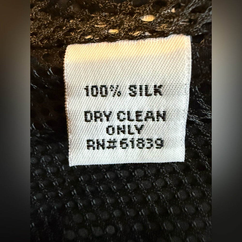 Rickie Freeman for Teri Jon Black Silk Ruffle Skirt | Size 6 - Picture 8 of 8